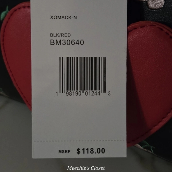 Betsey Johnson Black/Red Cherry Charm Shoulder Bag Charm NWT-Read Description - Picture 3 of 17